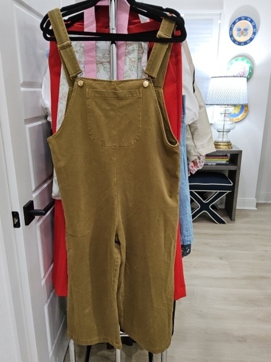 Zara Pants - Zara Olive Brown Corduroy Women's Overalls